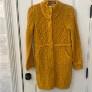 Mustard Cable Knit Sweater